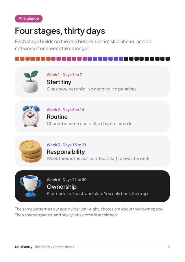 Page 3 of the ebook: the 30-day plan in four stages